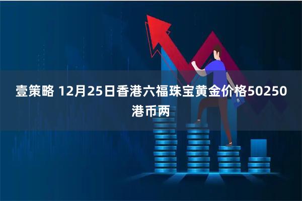 壹策略 12月25日香港六福珠宝黄金价格50250港币两